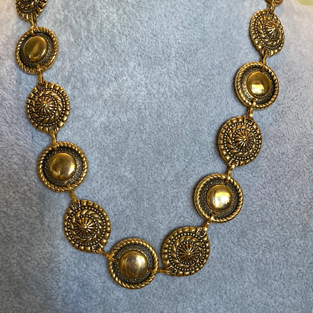 Gold-Tone Disc Link Necklace - Women Jewelry